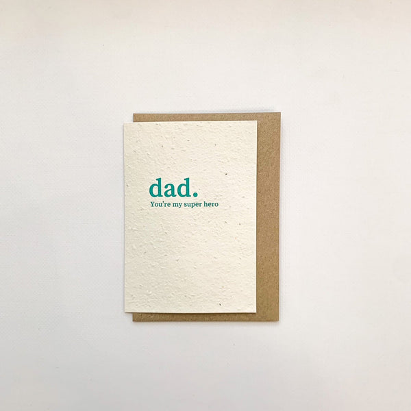 Dad Hero - Plantable Card