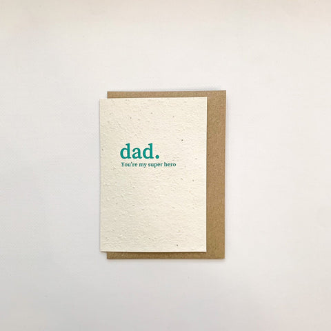 Dad Hero - Plantable Card