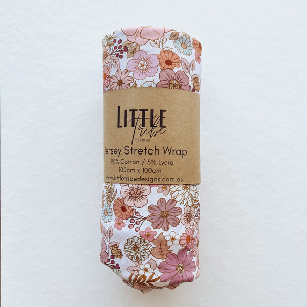 Little Tribe Designs | Jersey Stretch Wrap | Paloma Pink