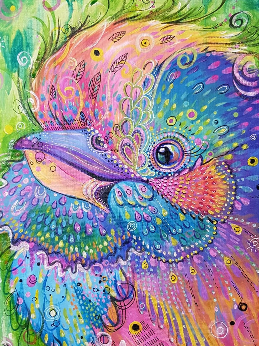 Rainbow Feathers - A3