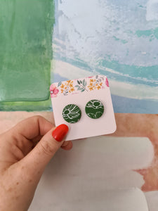Fleur Earrings- Green