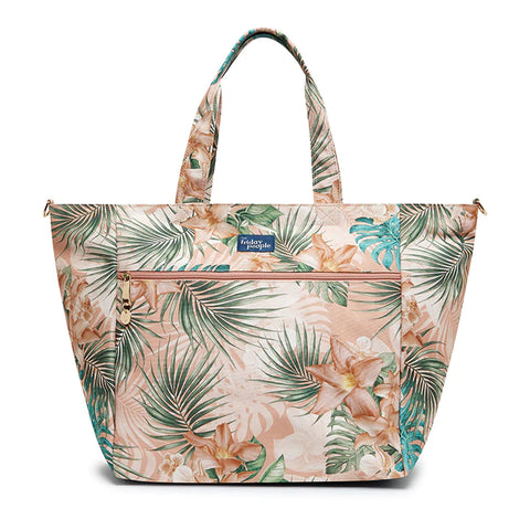 Tropical Floral Carryall Tote