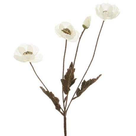 Poppy Stem - White