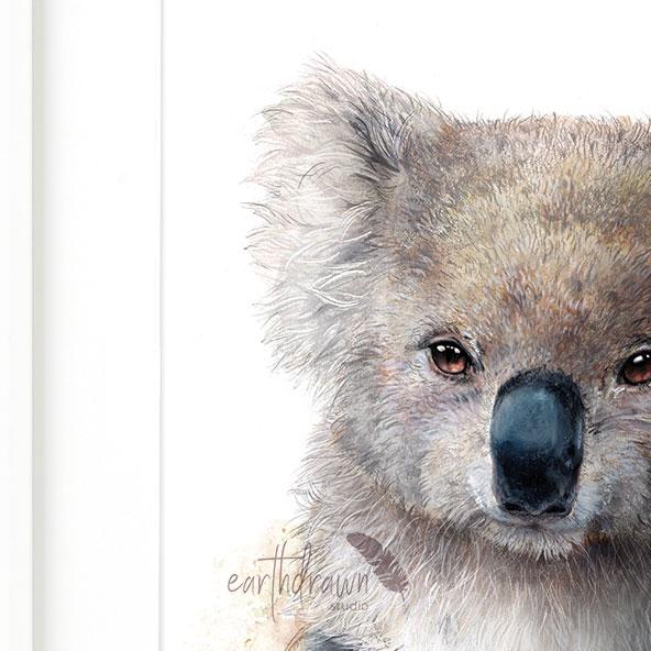 Koala & Eucalyptus Blossom Print