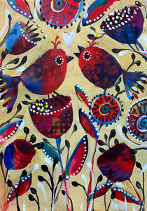Love Birds Dove Birds - Paint along class