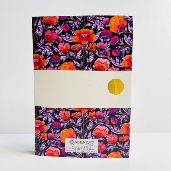 Kirsten Katz Notebook- Viola Flowers
