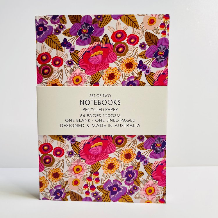 Kirsten Katz Notebook- Viola Flowers
