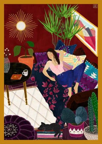 'Nap Time' Art Print by Olivia Buerki