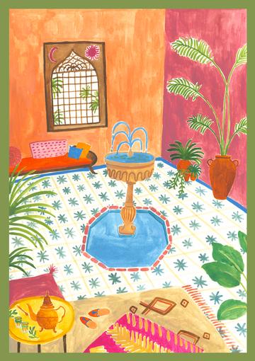 'Memories of Morocco' Art Print by Rosie Harbottle