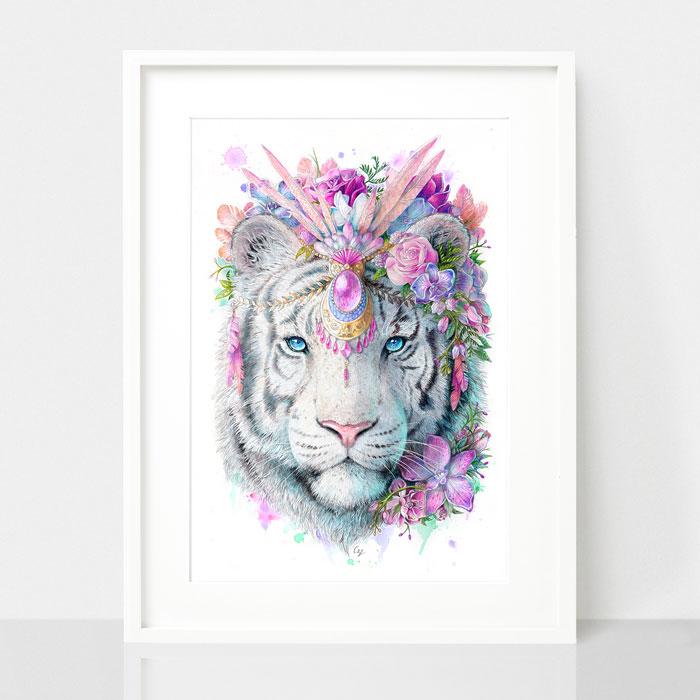 Tiger Art Print - Spirit Animal Series