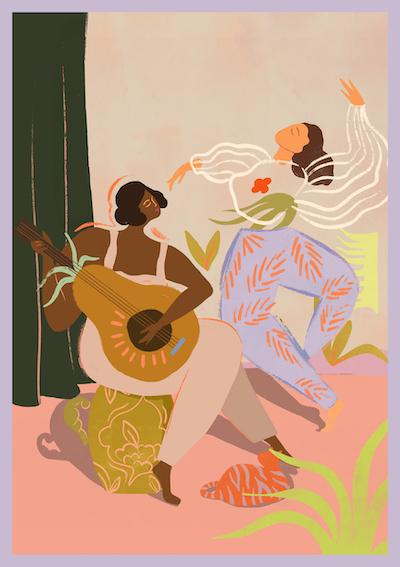 'You Bring The Music' Art Print by Lay Hoon
