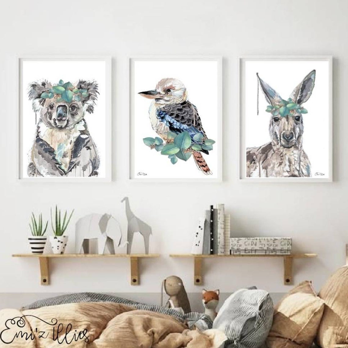 Australian Animal Prints- Set of 3