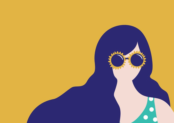 Sunglasses Girl - A4 Print