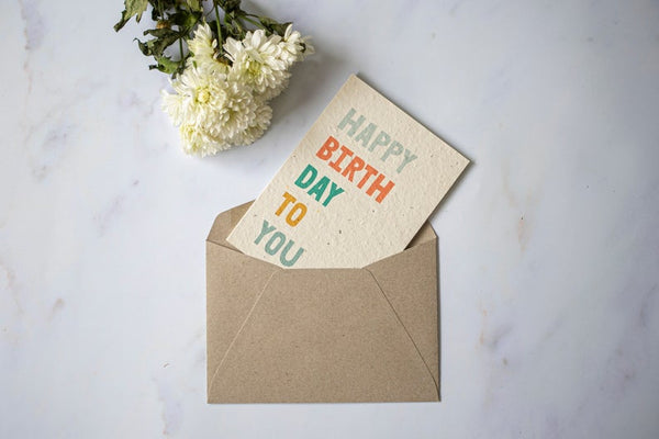 Happy Birthday - Plantable Card