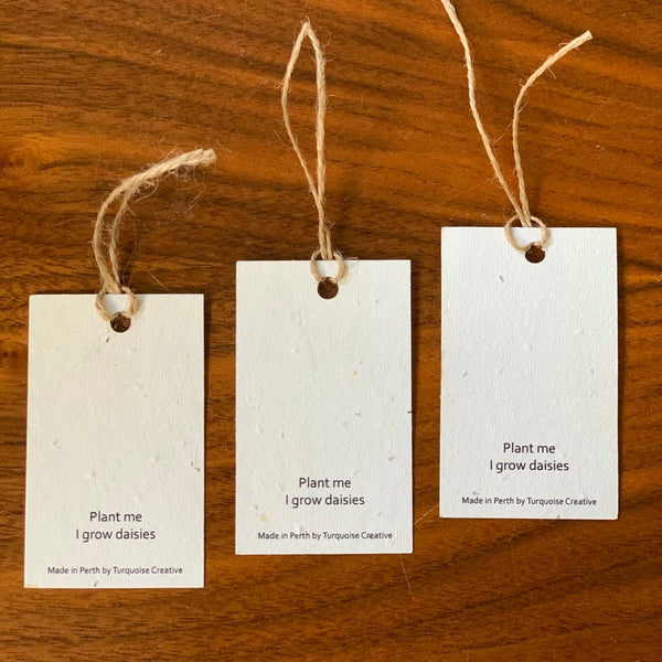 Plantable seeded gift tags (pack of 5)