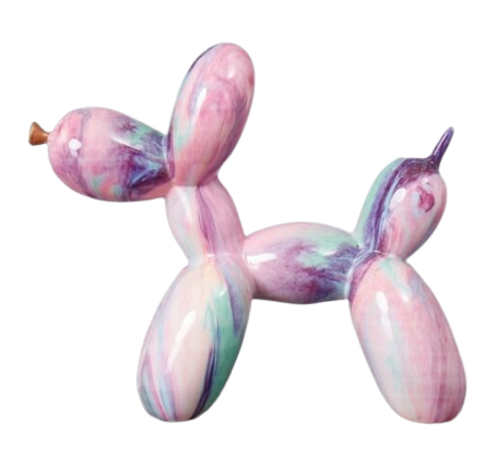 Resin Balloon Dog (Fairy Floss)